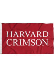 Harvard Crimson 3x5 Woodmark Silk Screen Grommet Flag - Crimson