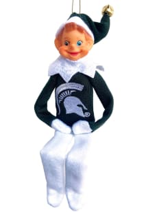 Michigan State Spartans 12inch Elf Ornament - Green