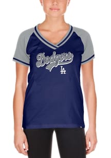 New Era Los Angeles Dodgers Womens Navy Blue Gameday Short Sleeve T-Shirt