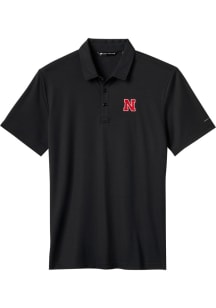 Travis Mathew Nebraska Cornhuskers Mens Black School Pride Short Sleeve Fashion Polo