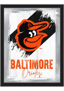 Baltimore Orioles Paint Brush Hanging Back Bar Mirror