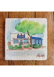 Bullwinkles Bullwinkles Polly 4x4 Stone Coaster - White