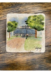 Ohio State Buckeyes Thompson Library Polly 4x4 Stone Coaster - White