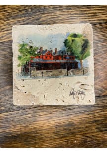 Ohio State Buckeyes OUT R Inn Polly 4x4 Stone Coaster - White