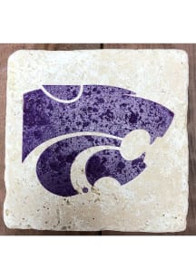 K-State Wildcats Primary Logo 4x4 Coaster - Purple