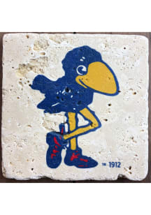 Kansas Jayhawks 1912 Logo 4x4 Coaster - Blue