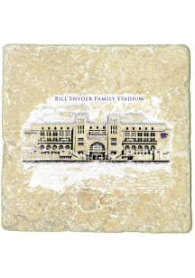 K-State Wildcats Bill Snyder Family Stadium 4x4 Coaster - Purple