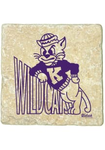 K-State Wildcats 1960 Logo 4x4 Coaster - Purple