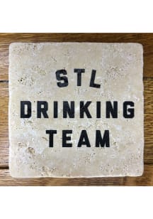 St Louis STL Drinking Team 4x4 Coaster - Black