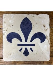 St Louis STL Fleur De Lis 4x4 Coaster - Red