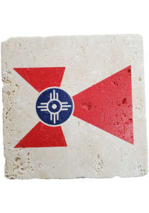 Wichita Wichita Flag 2020 4x4 Coaster - Black