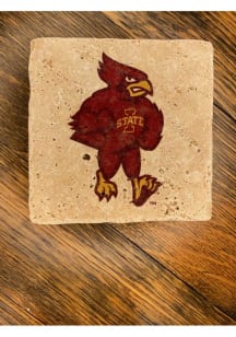 Iowa State Cyclones Mascot 4x4 Coaster - Red