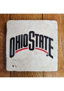 Ohio State Buckeyes Secondary Logo 4x4 Coaster - Black