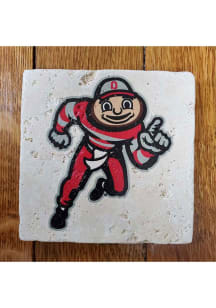 Ohio State Buckeyes Mascot 4x4 Coaster - Red