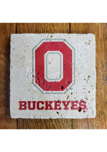 Ohio State Buckeyes O Buckeyes 4x4 Coaster - Red