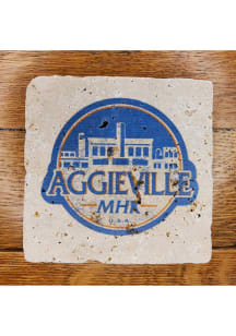 Manhattan Aggieville Buildings Coaster - Blue