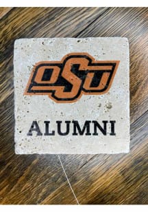Oklahoma State Cowboys Alumni 4x4 Stone Coaster - Orange