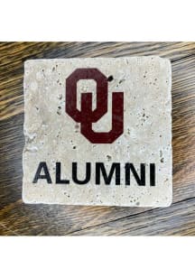 Oklahoma Sooners Alumni 4x4 Stone Coaster - Red