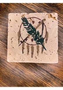 Oklahoma State Flag Logo Coaster - Brown