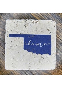 Oklahoma Script Home Coaster - Brown
