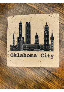 Oklahoma City Skyline Coaster - Brown