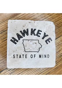 Iowa Hawkeye State of Mind Coaster - Brown