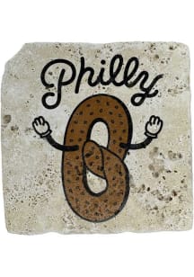 Philadelphia Pretzel Coaster - White
