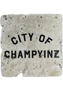 Pittsburgh City of Champyinz Coaster - White