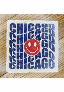 Chicago Smiley Face Wave Coaster - Blue