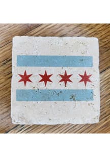 Chicago Flag Coaster - Brown