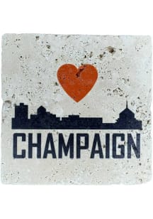 Champaign Skyline Coaster - Blue