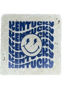 Kentucky Smiley Face Wave Coaster - Blue