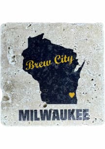 Milwaukee Brew City Coaster - Blue