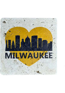 Milwaukee City Skyline Coaster - Blue