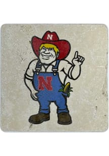 Nebraska Cornhuskers Mascot 4x4 Coaster - Red