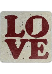 Indiana LOVE Coaster - Red