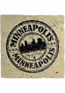 Minneapolis City of Lakes Coaster - Black