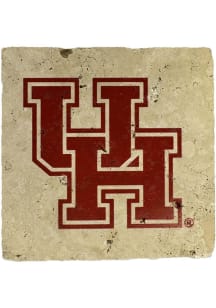 Houston Cougars 4x4 Stone Style Coaster - Red