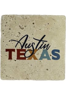 Austin Script Colorful Coaster - Blue