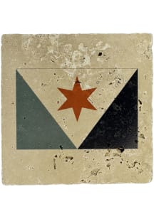 Syracuse Flag Coaster - White