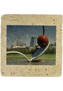 Minneapolis Cherry Spoon Coaster - Blue