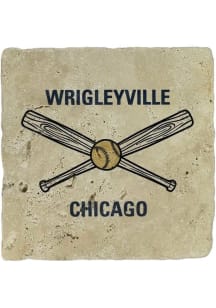 Wrigleyville Crossed Bats Coaster - Blue