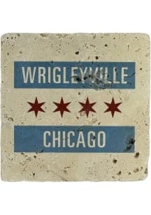 Wrigleyville Chicago Flag Coaster - Blue