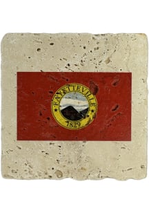Fayetteville Flag Coaster - Red