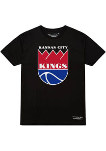 Mitchell and Ness Kansas City Kings Black Team Basic 2 Short Sleeve T Shirt