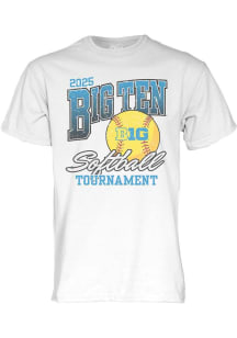Blue 84 Big Ten White 2025 Big Ten Softball Short Sleeve T Shirt