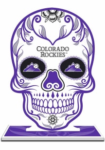 Colorado Rockies Skull Purple Desk Accessory