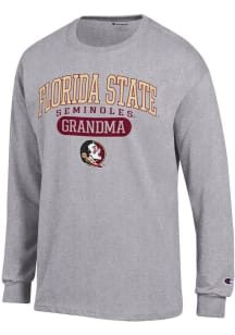 Champion Florida State Seminoles Grey Pill Box Grandma Jersey Long Sleeve T Shirt