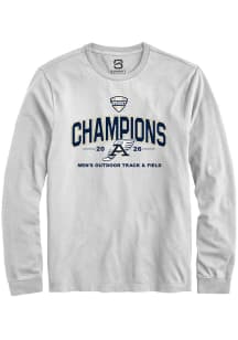 Summit Sportswear Akron Zips White MAC 2026 Men's Outdoor Track & Field Champions Long Sleeve T Sh..