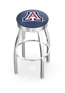 Arizona Wildcats 3 Ring Chrome Seat Pub Stool - Silver